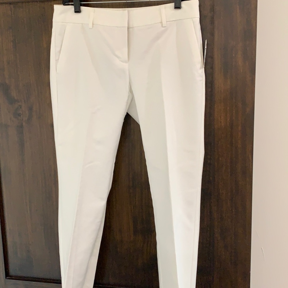 Thick cotton white pants